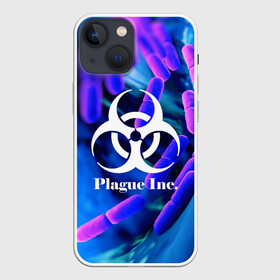 Чехол для iPhone 13 mini с принтом PLAGUE INC. в Белгороде,  |  | Тематика изображения на принте: molecule | plague inc | абстракция | бактерии | вирус | клетки | медицина | микробы | молекулы | наука | нейрон | нейроны | планета | текстура | текстуры | формула