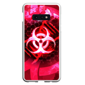 Чехол для Samsung S10E с принтом Plague Inc LC (Oko) в Белгороде, Силикон | Область печати: задняя сторона чехла, без боковых панелей | авторская | вирус | знаки | игры | интересная | каракули | круг | лабиринт | линии | мозаика | необычная | око | символы | страшная | туннель | черная | эпидемия