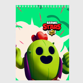 Скетчбук с принтом BRAWL STARS SPIKE в Белгороде, 100% бумага
 | 48 листов, плотность листов — 100 г/м2, плотность картонной обложки — 250 г/м2. Листы скреплены сверху удобной пружинной спиралью | brawlstars | crow | leon | leonskin | mike | mr p | sally | shark | spike | битваогней | бравлстарc | бравлстарз | динамайк | игра | игры | леон | мистер пи | мультик | спайк | старз