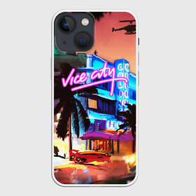 Чехол для iPhone 13 mini с принтом GTA: VICE CITY в Белгороде,  |  | grand theft auto 2 | grand theft auto 3 | grand theft auto v | grand theft auto: san andreas | grand theft auto: vice city | gta 5 | gta online | gta v | город | игры