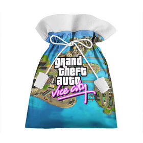 Подарочный 3D мешок с принтом GRAND THEFT AUTO:VICE CITY в Белгороде, 100% полиэстер | Размер: 29*39 см | grand theft auto 2 | grand theft auto 3 | grand theft auto v | grand theft auto: san andreas | grand theft auto: vice city | gta 5 | gta online | gta v | город | игры