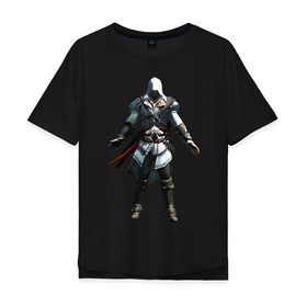 Мужская футболка хлопок Oversize с принтом Assassins Creed Syndicate в Белгороде, 100% хлопок | свободный крой, круглый ворот, “спинка” длиннее передней части | mmorpg | rogue | syndicate | асасин | асассин | ассасин крид | ассассин | синдикат