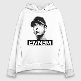 Женское худи Oversize хлопок с принтом Eminem в Белгороде, френч-терри — 70% хлопок, 30% полиэстер. Мягкий теплый начес внутри —100% хлопок | боковые карманы, эластичные манжеты и нижняя кромка, капюшон на магнитной кнопке | eminem | evil | ken kaniff | marshall bruce mathers iii | mm | rap | slim shady | маршалл брюс мэтерс iii | рэп | рэп рок | хип хоп | хорроркор | эминем