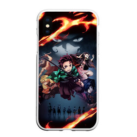 Чехол для iPhone XS Max матовый с принтом DEMON SLAYER KIMETSU NO YAIBA КЛИНОК РАССЕКАЮЩИЙ ДЕМОНОВ в Белгороде, Силикон | Область печати: задняя сторона чехла, без боковых панелей | demon slayer | demon slayer: kimetsu no yaiba | kimetsu | kimetsu no yaiba | nezuko | slayer | tanjiro | клинок рассекающий демонов | незуко | танджиро | шинобу кочо