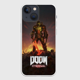 Чехол для iPhone 13 mini с принтом DOOM ETERNAL в Белгороде,  |  | doom | doom eternal | eternal | дум | дуум