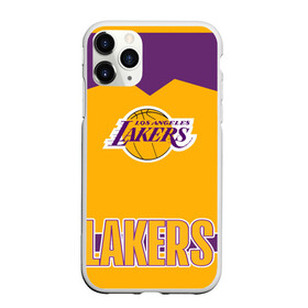 Чехол для iPhone 11 Pro матовый с принтом Los Angeles Lakers в Белгороде, Силикон |  | angeles | bryant | kobe | lakers | los | баскетбольный | клуб