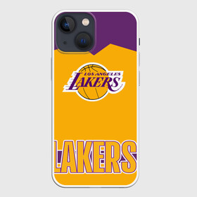 Чехол для iPhone 13 mini с принтом Los Angeles Lakers в Белгороде,  |  | angeles | bryant | kobe | lakers | los | баскетбольный | клуб