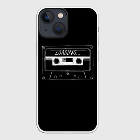 Чехол для iPhone 13 mini с принтом Loading в Белгороде,  |  | hieroglyph | japanese | loading | загрузка | иероглиф | кассета | японский