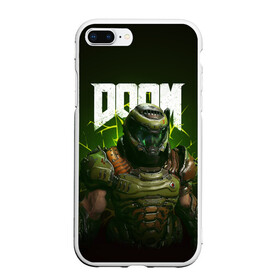 Чехол для iPhone 7Plus/8 Plus матовый с принтом Doom Eternal в Белгороде, Силикон | Область печати: задняя сторона чехла, без боковых панелей | Тематика изображения на принте: doom | doom 2016 | doom 2020 | doom eternal | doomguy | дум | дум 2020 | дум вечен | дум етернал | дум этернал | думгай