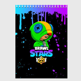 Скетчбук с принтом BRAWL STARS LEON в Белгороде, 100% бумага
 | 48 листов, плотность листов — 100 г/м2, плотность картонной обложки — 250 г/м2. Листы скреплены сверху удобной пружинной спиралью | brawl stars | bull | colt | crow | leon | leon shark | shark | stars | акула | берли | ворон | динамайк | кольт | леон | леон акула | нита | спайк | шелли | эль примо