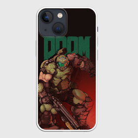 Чехол для iPhone 13 mini с принтом Doom в Белгороде,  |  | doom | doom 2016 | doom 2020 | doom eternal | doomguy | дум | дум 2020 | дум вечен | дум етернал | дум этернал | думгай