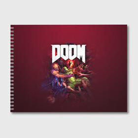 Альбом для рисования с принтом Doom в Белгороде, 100% бумага
 | матовая бумага, плотность 200 мг. | doom | doom 2016 | doom 2020 | doom eternal | doom slayer | doomguy | doomslayer | дум | дум 2020 | дум вечен | дум етернал | дум этернал | думгай