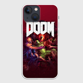 Чехол для iPhone 13 mini с принтом Doom в Белгороде,  |  | doom | doom 2016 | doom 2020 | doom eternal | doom slayer | doomguy | doomslayer | дум | дум 2020 | дум вечен | дум етернал | дум этернал | думгай