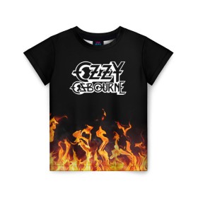 Детская футболка 3D с принтом Ozzy Osbourne в Белгороде, 100% гипоаллергенный полиэфир | прямой крой, круглый вырез горловины, длина до линии бедер, чуть спущенное плечо, ткань немного тянется | music | ozzy | ozzy osbourne | rock | музыка | оззи | оззи осборн | ози | осборн | рок