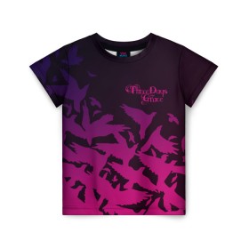 Детская футболка 3D с принтом Three Days Grace в Белгороде, 100% гипоаллергенный полиэфир | прямой крой, круглый вырез горловины, длина до линии бедер, чуть спущенное плечо, ткань немного тянется | Тематика изображения на принте: three days grace