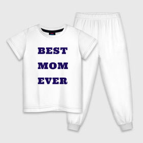 Детская пижама хлопок с принтом Самая лучшая мама в Белгороде, 100% хлопок |  брюки и футболка прямого кроя, без карманов, на брюках мягкая резинка на поясе и по низу штанин
 | 8 марта | the best | беременная | будущая мама | восьмое марта | день мамы | мама | мамочка | подарок жене | подарок маме | самая лучшая мама | футболка мама