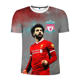 Мужская футболка 3D спортивная с принтом Mohamed Salah в Белгороде, 100% полиэстер с улучшенными характеристиками | приталенный силуэт, круглая горловина, широкие плечи, сужается к линии бедра | mohamed salah | англия | ливер | ливерпуль | мохаммед салах | салах | футбол