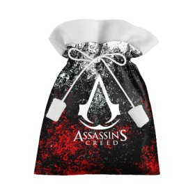 Подарочный 3D мешок с принтом ASSASSIN`S CREED в Белгороде, 100% полиэстер | Размер: 29*39 см | black flag | brotherhood | chronicles | creed | game | origins | revelations | rogue | syndicate | unity | альтаир | ассасин | игры | кинжал | пираты