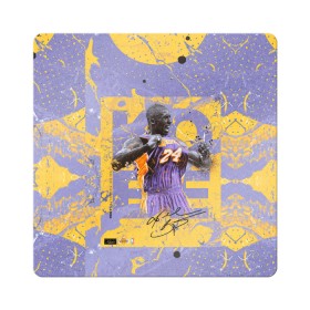 Магнит виниловый Квадрат с принтом Kobe Bryant в Белгороде, полимерный материал с магнитным слоем | размер 9*9 см, закругленные углы | angeles | bryant | kobe | lakers | los | nba | баскетбольный | клуб