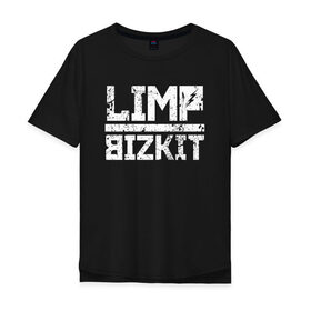 Мужская футболка хлопок Oversize с принтом LIMP BIZKIT в Белгороде, 100% хлопок | свободный крой, круглый ворот, “спинка” длиннее передней части | dj lethal | limp bizkit | rock | джон отто | лимп бизкит | майк смит | музыка | роб уотерс | рок | сэм риверс | терри бальзамо | уэс борланд | фред дёрст