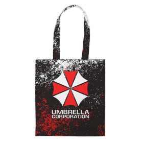 Сумка 3D повседневная с принтом UMBRELLA CORP в Белгороде, 100% полиэстер | Плотность: 200 г/м2; Размер: 34×35 см; Высота лямок: 30 см | ada wong | biohazard | leon | nemesis | project resistance | raccoon city | re2 | resident evil 2 | rpd | stars | umbrella | ада вонг | амбрелла | немесис | ужасы