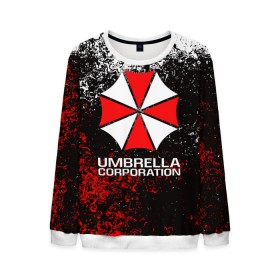 Мужской свитшот 3D с принтом UMBRELLA CORP в Белгороде, 100% полиэстер с мягким внутренним слоем | круглый вырез горловины, мягкая резинка на манжетах и поясе, свободная посадка по фигуре | ada wong | biohazard | leon | nemesis | project resistance | raccoon city | re2 | resident evil 2 | rpd | stars | umbrella | ада вонг | амбрелла | немесис | ужасы