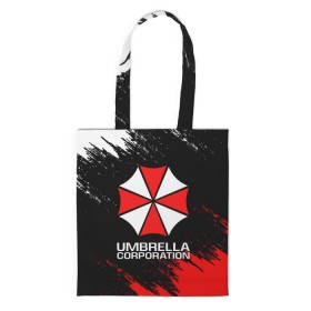 Сумка 3D повседневная с принтом UMBRELLA CORP в Белгороде, 100% полиэстер | Плотность: 200 г/м2; Размер: 34×35 см; Высота лямок: 30 см | ada wong | biohazard | leon | nemesis | project resistance | raccoon city | re2 | resident evil 2 | rpd | stars | umbrella | ада вонг | амбрелла | немесис | ужасы