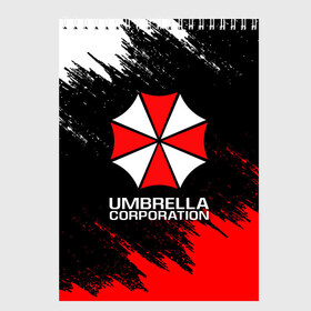 Скетчбук с принтом UMBRELLA CORP в Белгороде, 100% бумага
 | 48 листов, плотность листов — 100 г/м2, плотность картонной обложки — 250 г/м2. Листы скреплены сверху удобной пружинной спиралью | ada wong | biohazard | leon | nemesis | project resistance | raccoon city | re2 | resident evil 2 | rpd | stars | umbrella | ада вонг | амбрелла | немесис | ужасы