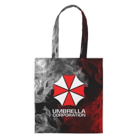 Сумка 3D повседневная с принтом UMBRELLA CORP в Белгороде, 100% полиэстер | Плотность: 200 г/м2; Размер: 34×35 см; Высота лямок: 30 см | ada wong | biohazard | leon | nemesis | project resistance | raccoon city | re2 | resident evil 2 | rpd | stars | umbrella | ада вонг | амбрелла | немесис | ужасы