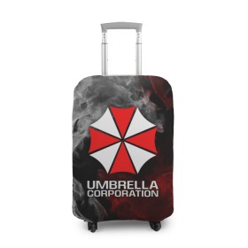 Чехол для чемодана 3D с принтом UMBRELLA CORP в Белгороде, 86% полиэфир, 14% спандекс | двустороннее нанесение принта, прорези для ручек и колес | ada wong | biohazard | leon | nemesis | project resistance | raccoon city | re2 | resident evil 2 | rpd | stars | umbrella | ада вонг | амбрелла | немесис | ужасы