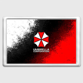 Магнит 45*70 с принтом UMBRELLA CORP в Белгороде, Пластик | Размер: 78*52 мм; Размер печати: 70*45 | ada wong | biohazard | leon | nemesis | project resistance | raccoon city | re2 | resident evil 2 | rpd | stars | umbrella | ада вонг | амбрелла | немесис | ужасы