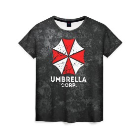 Женская футболка 3D с принтом UMBRELLA CORP в Белгороде, 100% полиэфир ( синтетическое хлопкоподобное полотно) | прямой крой, круглый вырез горловины, длина до линии бедер | ada wong | biohazard | leon | nemesis | project resistance | raccoon city | re2 | resident evil 2 | rpd | stars | umbrella | ада вонг | амбрелла | немесис | ужасы
