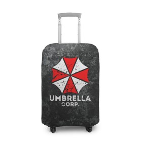 Чехол для чемодана 3D с принтом UMBRELLA CORP в Белгороде, 86% полиэфир, 14% спандекс | двустороннее нанесение принта, прорези для ручек и колес | ada wong | biohazard | leon | nemesis | project resistance | raccoon city | re2 | resident evil 2 | rpd | stars | umbrella | ада вонг | амбрелла | немесис | ужасы