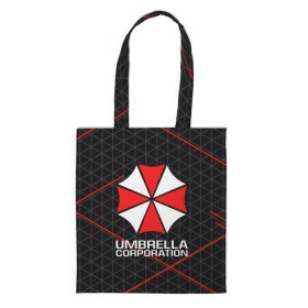 Сумка 3D повседневная с принтом UMBRELLA CORP в Белгороде, 100% полиэстер | Плотность: 200 г/м2; Размер: 34×35 см; Высота лямок: 30 см | ada wong | biohazard | leon | nemesis | project resistance | raccoon city | re2 | resident evil 2 | rpd | stars | umbrella | ада вонг | амбрелла | немесис | ужасы