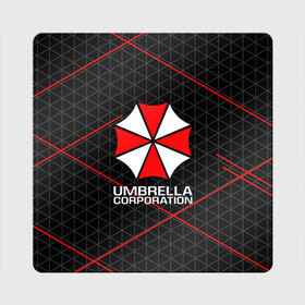 Магнит виниловый Квадрат с принтом UMBRELLA CORP | АМБРЕЛЛА КОРП в Белгороде, полимерный материал с магнитным слоем | размер 9*9 см, закругленные углы | Тематика изображения на принте: ada wong | biohazard | leon | nemesis | project resistance | raccoon city | re2 | resident evil 2 | rpd | stars | umbrella | ада вонг | амбрелла | немесис | ужасы