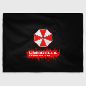 Плед 3D с принтом Umbrella Corporation в Белгороде, 100% полиэстер | закругленные углы, все края обработаны. Ткань не мнется и не растягивается | corporation | umbrella | umbrella corporation | амбрела | амбрелла корпорейшн | военная корпорация | корпорация | фармацевтическая корпорация