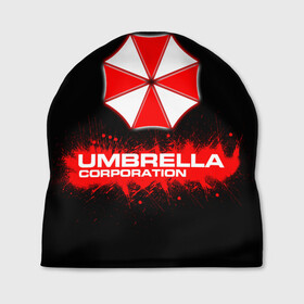 Шапка 3D с принтом Umbrella Corporation в Белгороде, 100% полиэстер | универсальный размер, печать по всей поверхности изделия | corporation | umbrella | umbrella corporation | амбрела | амбрелла корпорейшн | военная корпорация | корпорация | фармацевтическая корпорация