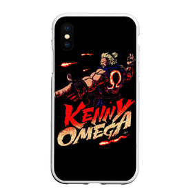 Чехол для iPhone XS Max матовый с принтом Kenny Omega Street Fighter в Белгороде, Силикон | Область печати: задняя сторона чехла, без боковых панелей | kennyomega aew streetfighter
