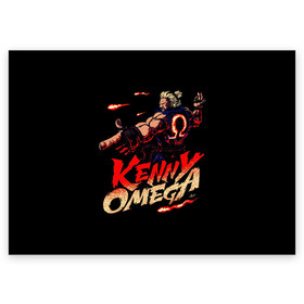 Поздравительная открытка с принтом Kenny Omega Street Fighter в Белгороде, 100% бумага | плотность бумаги 280 г/м2, матовая, на обратной стороне линовка и место для марки
 | Тематика изображения на принте: kennyomega aew streetfighter