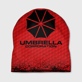 Шапка 3D с принтом Umbrella Corporation в Белгороде, 100% полиэстер | универсальный размер, печать по всей поверхности изделия | corporation | umbrella | umbrella corporation | амбрела | амбрелла корпорейшн | военная корпорация | корпорация | фармацевтическая корпорация