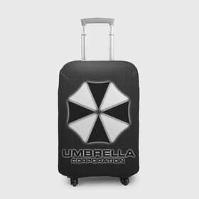 Чехол для чемодана 3D с принтом Umbrella Corporation в Белгороде, 86% полиэфир, 14% спандекс | двустороннее нанесение принта, прорези для ручек и колес | corporation | umbrella | umbrella corporation | амбрела | амбрелла корпорейшн | военная корпорация | корпорация | фармацевтическая корпорация