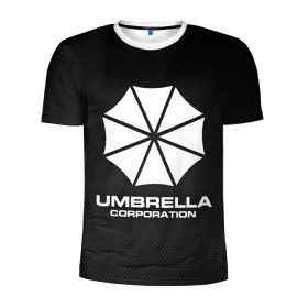Мужская футболка 3D спортивная с принтом Umbrella Corporation в Белгороде, 100% полиэстер с улучшенными характеристиками | приталенный силуэт, круглая горловина, широкие плечи, сужается к линии бедра | Тематика изображения на принте: corporation | umbrella | umbrella corporation | амбрела | амбрелла корпорейшн | военная корпорация | корпорация | фармацевтическая корпорация