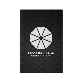 Обложка для паспорта матовая кожа с принтом Umbrella Corporation в Белгороде, натуральная матовая кожа | размер 19,3 х 13,7 см; прозрачные пластиковые крепления | Тематика изображения на принте: corporation | umbrella | umbrella corporation | амбрела | амбрелла корпорейшн | военная корпорация | корпорация | фармацевтическая корпорация