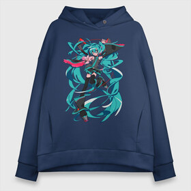 Женское худи Oversize хлопок с принтом Hatsune Miku Expo в Белгороде, френч-терри — 70% хлопок, 30% полиэстер. Мягкий теплый начес внутри —100% хлопок | боковые карманы, эластичные манжеты и нижняя кромка, капюшон на магнитной кнопке | Тематика изображения на принте: hatsune miku | miku hatsune | vocaloid | вокалоид | мику хатсуне | мику хатсунэ | мику хацуне | мику хацунэ | хатсуне мику | хатсунэ мику | хацуне мику | хацунэ мику