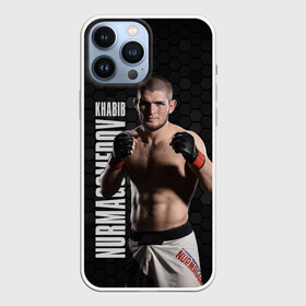 Чехол для iPhone 13 Pro Max с принтом Хабиб Нурмагомедов в Белгороде,  |  | habib | khabib | khabib nurmagomedov | mma | nurmagomedov | the eagle | ufc | боец | бои без правил | борьба | микс файт | мма | нурмагомедов | орёл | самбо | хабиб | хабиб нурмагомедов