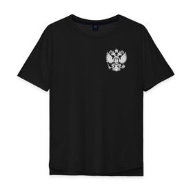 Мужская футболка хлопок Oversize с принтом Боевое самбо с гербом в Белгороде, 100% хлопок | свободный крой, круглый ворот, “спинка” длиннее передней части | combat sambo | боевое самбо