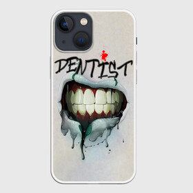 Чехол для iPhone 13 mini с принтом Dentist в Белгороде,  |  | blood | dentist | teeth | губы | день стоматолога | зубной | зубы | кровь | подарок | стоматолог