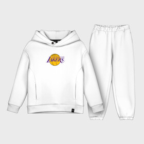 Детский костюм хлопок Oversize с принтом LA LAKERS в Белгороде,  |  | america | basketball | kobe bryant | la | la lakers | lakers | los angeles lakers | nba | usa | баскетбол | кобе брайант | лос анджелес лейкерс | нба | сша