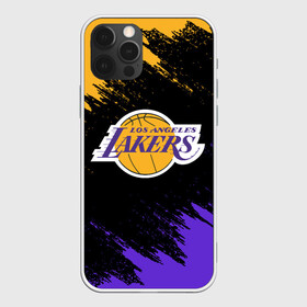 Чехол для iPhone 12 Pro с принтом LA LAKERS в Белгороде, силикон | область печати: задняя сторона чехла, без боковых панелей | america | basketball | kobe bryant | la | la lakers | lakers | los angeles lakers | nba | usa | баскетбол | кобе брайант | лос анджелес лейкерс | нба | сша