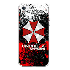 Чехол для iPhone 5/5S матовый с принтом UMBRELLA CORP в Белгороде, Силикон | Область печати: задняя сторона чехла, без боковых панелей | biohazard | biohazard 7 | crocodile | fang | game | hand | monster | new umbrella | resident evil | resident evil 7 | umbrella | umbrella corp | umbrella corporation | zombie | обитель